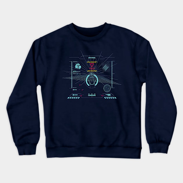 virtual fighter Crewneck Sweatshirt by martinskowsky